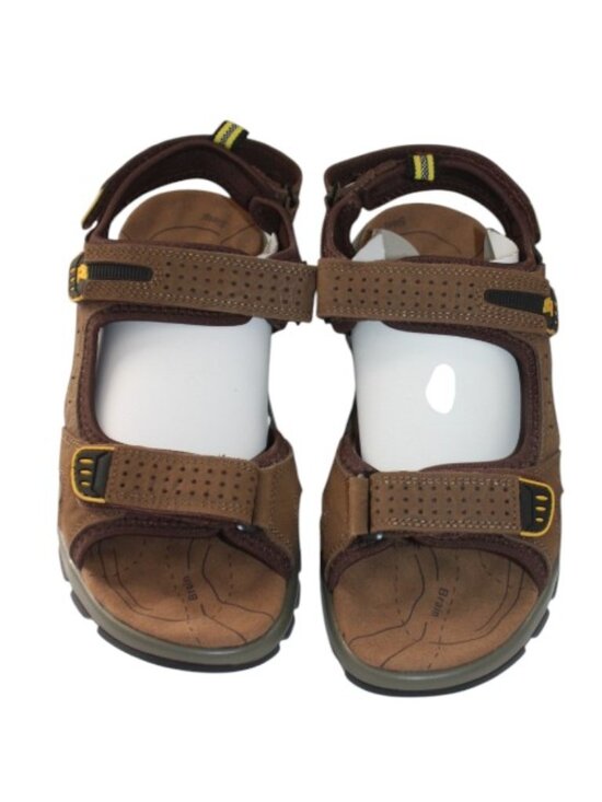 NWT Camel Crown Men\'s Open Toe Velcro Leather Sandal Size 10 main image 7